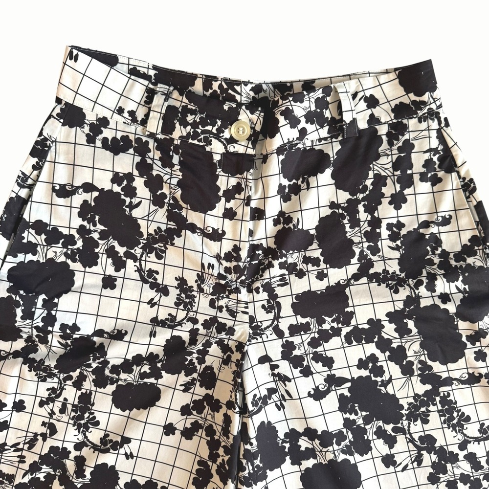 Gentile Catone Italy La Fete des Fleurs Wide Leg Cropped Pants culottes IT42 US6 - Picture 11 of 14